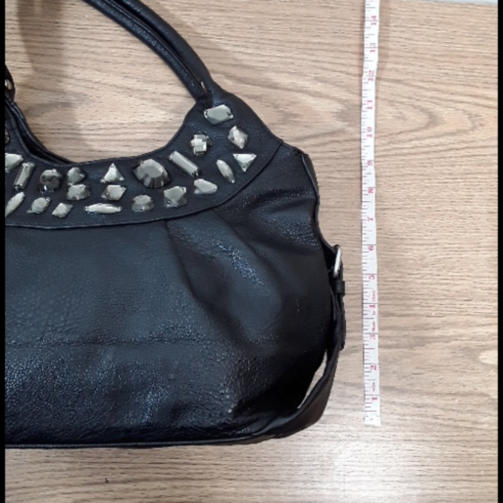 Stella and Max hobo purse with rhinestone embellishs - Picture 6 of 8